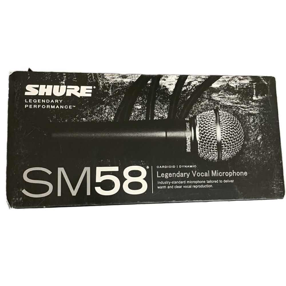 Shure SM58 Cardioid Dynamic Legendary Vocal Microphone w/Bag & Clip (Brand New)